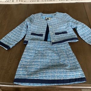 Janie & Jack blue suit set